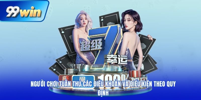 Người chơi tuân thủ các điều khoản và điều kiện theo quy định